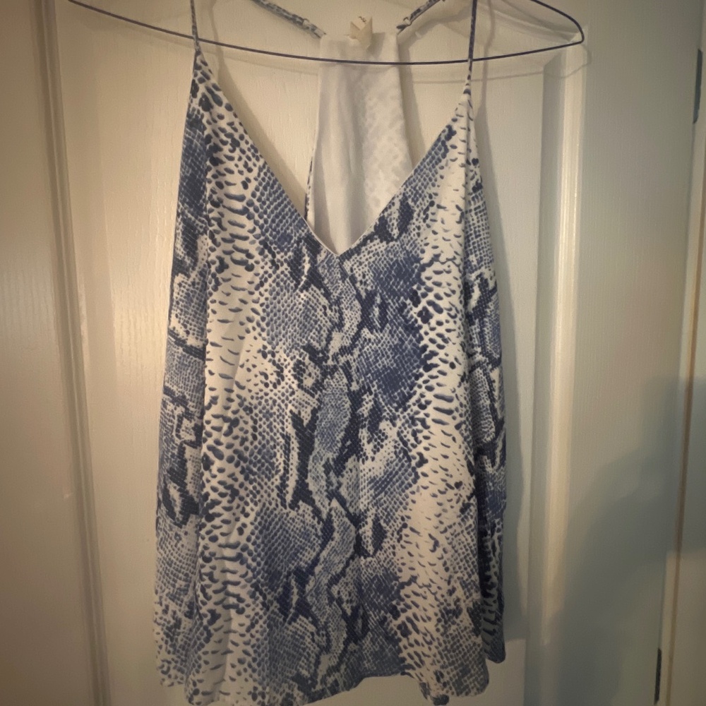 Snake print blouse